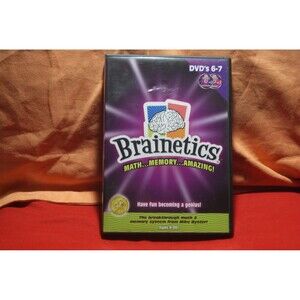 BRAINETICS 6-7 DVD -2 DISC SET- MATH...MEMORY.. AMAZING - BREAKTHRU SYSTEM Sweet
